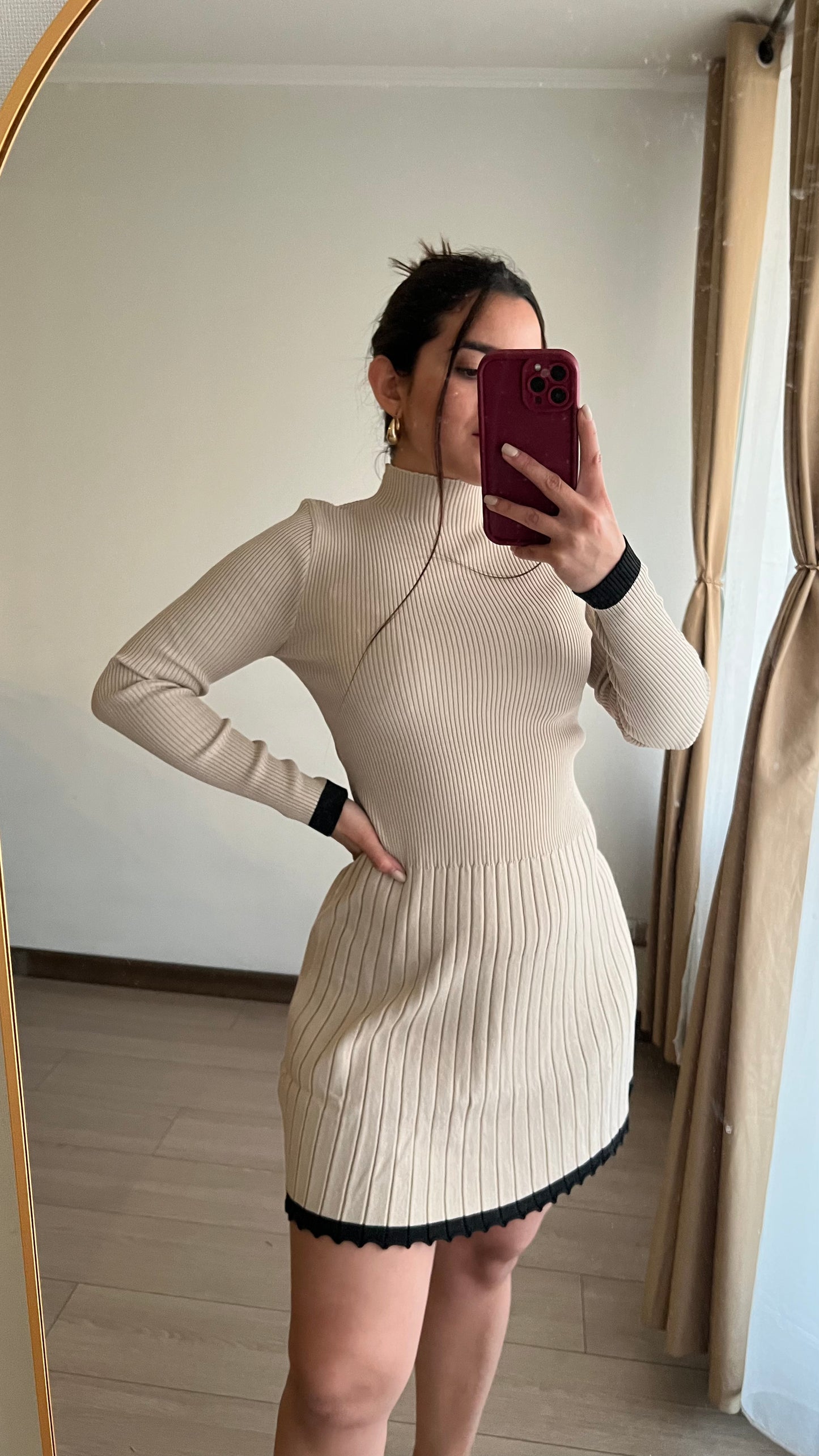 Vestido Angelina Beige