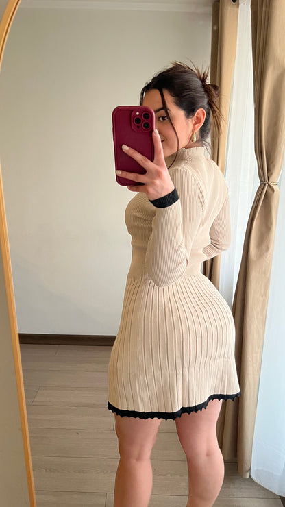 Vestido Angelina Beige